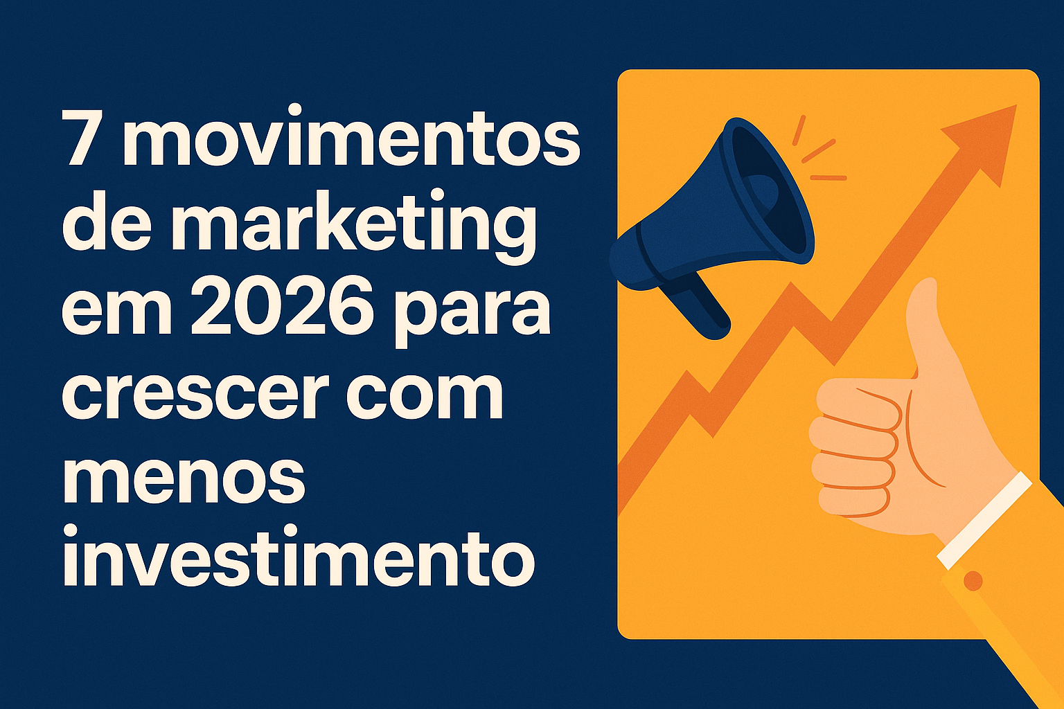 7 movimentos de marketing em 2026 para crescer com menos investimento